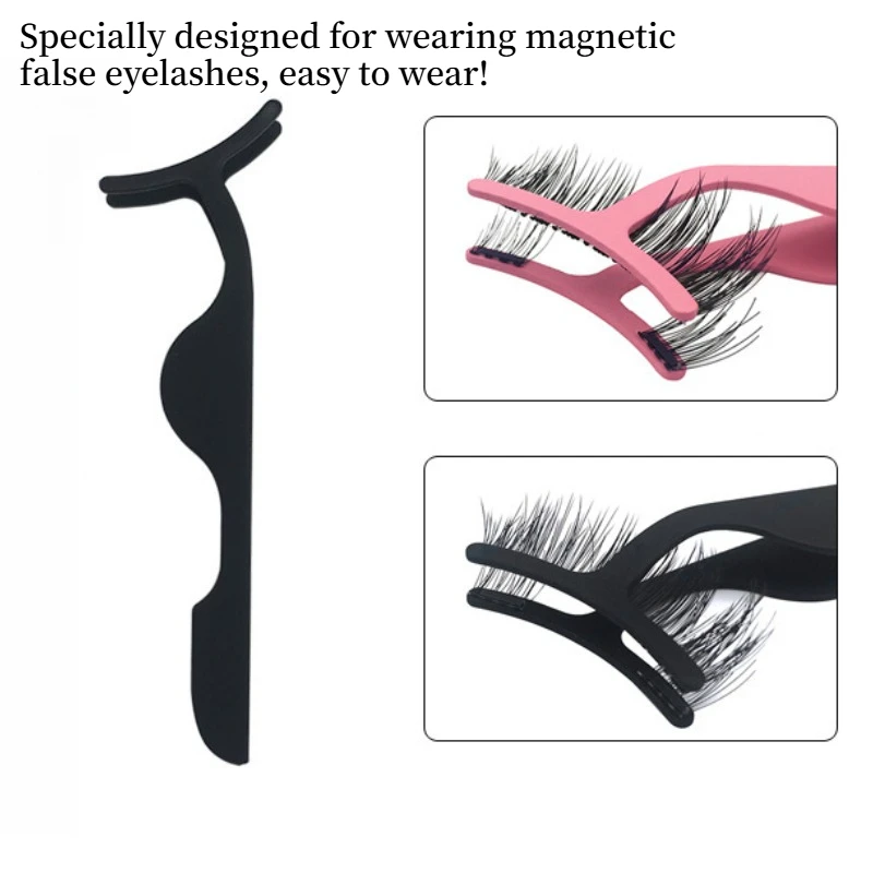 مجموعة وصلات الرموش المغناطيسية بدون غراء: مع رموش صناعية مزدوجة مختلفة الكثافة وقابلة لإعادة الاستخدام، تتضمن علبة مرآة وملاقط #4