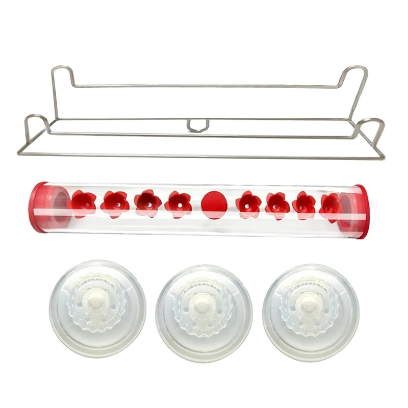

AA50-Window Hummingbird Feeder,Suction Cup Hummingbird Feeder For Window With Ant-Proof Feeding Ports And Perches
