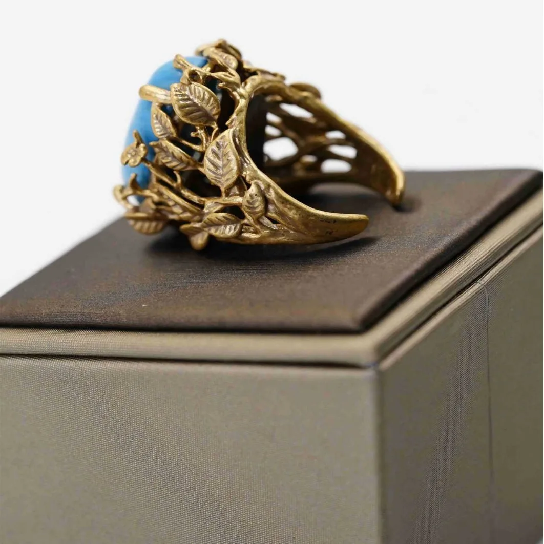 National Style Series Vintage Blue Open End Ring