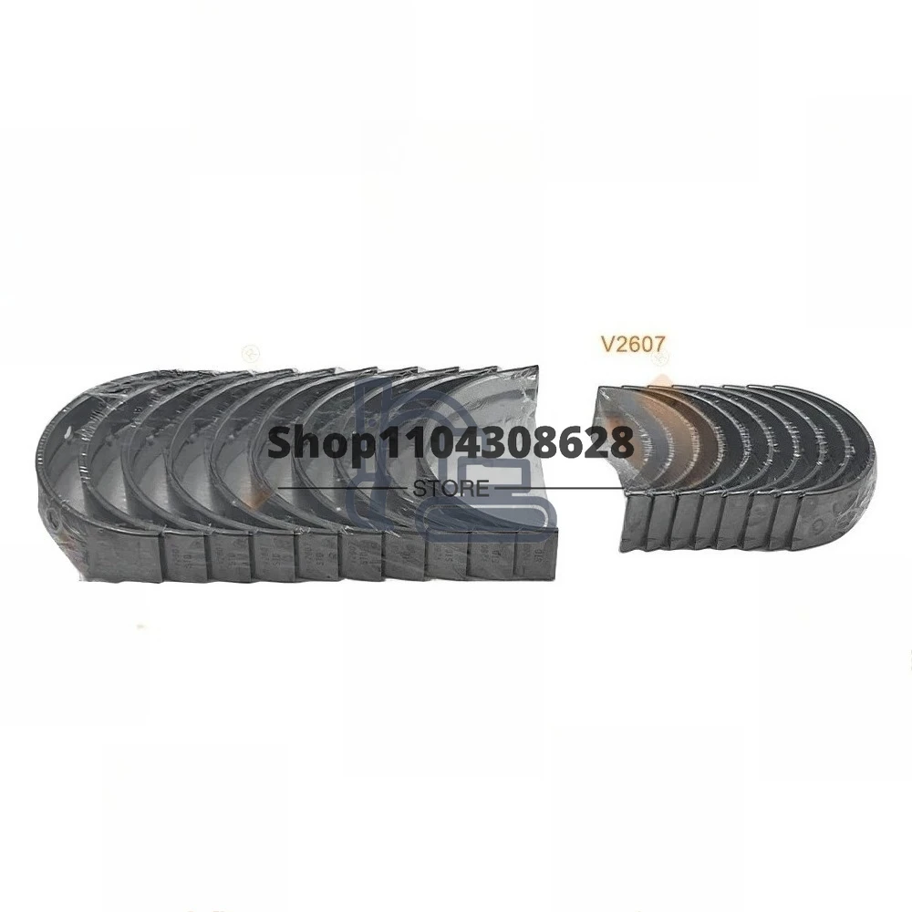 Crankshaft Main Bearing Con Rod Bearing + Thrust Washer V2607 For Kubota Engine Forklift Overhaul Rebuild Kit