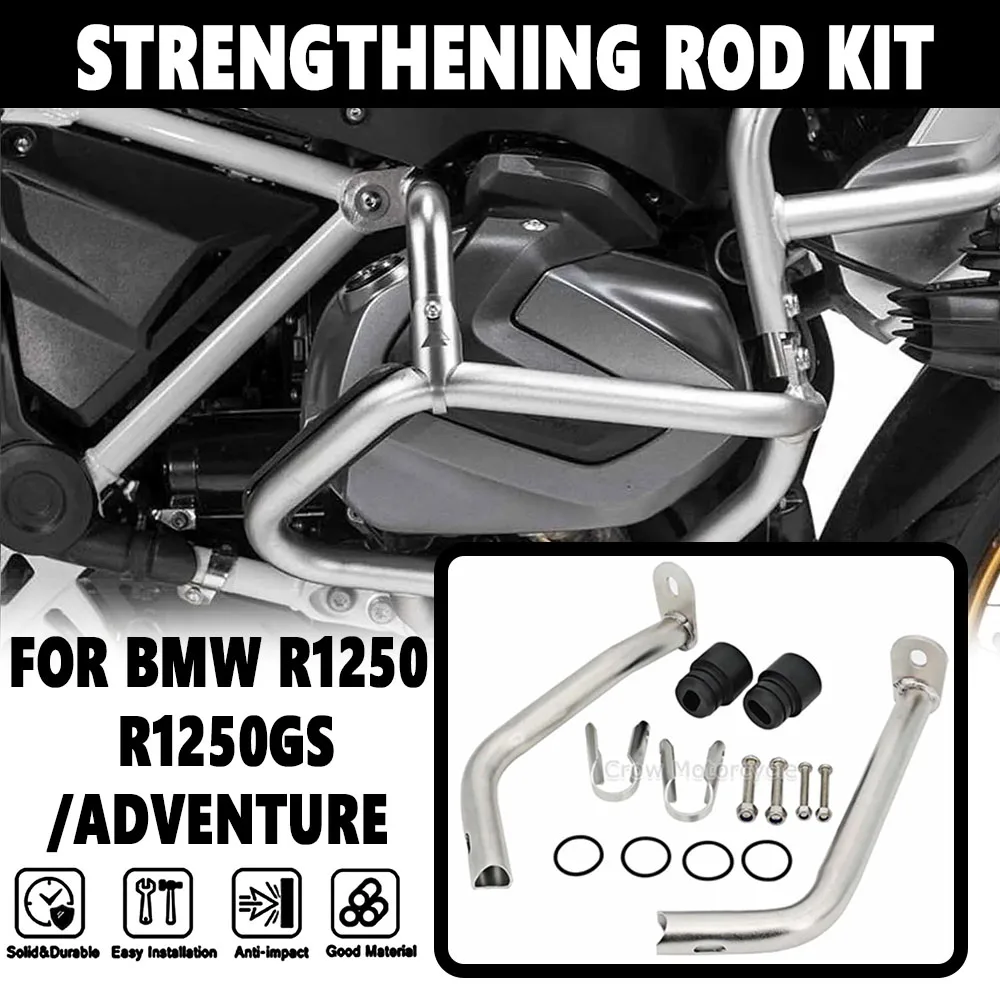 NEW For BMW R1250GS R 1250GS 1250 GS Adventure ADV Motorcycle Engine Crash Bar Bumper Frame Protection Reinforcement Bar Kit