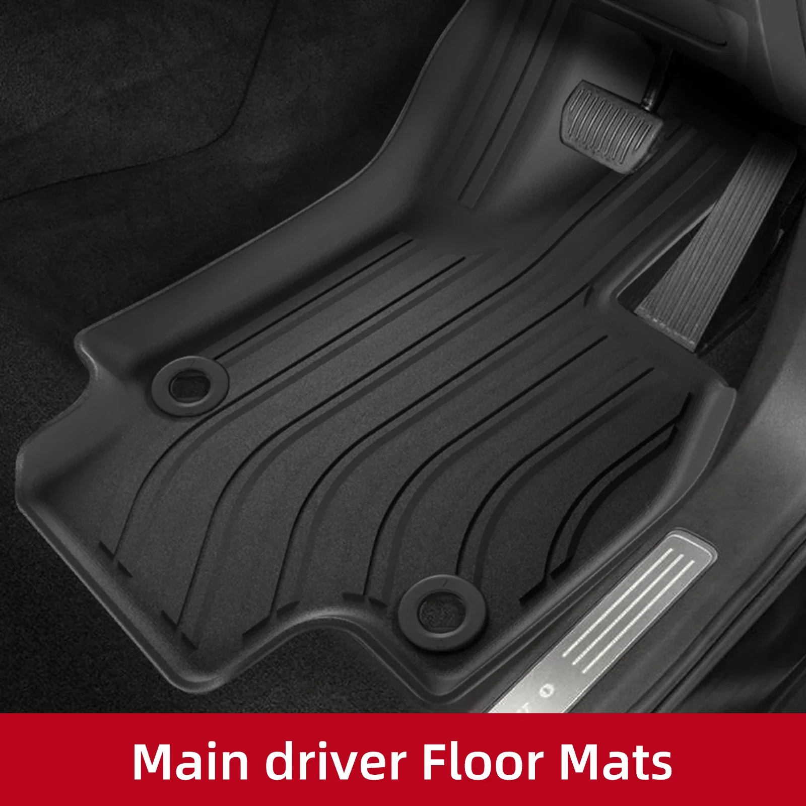RHD für Toyota RAV4 2019-2024 2025 Rechtslenker Auto-Fußmatten Kofferraummatte TPE 3D Fußmatte Zubehör – Detail 2