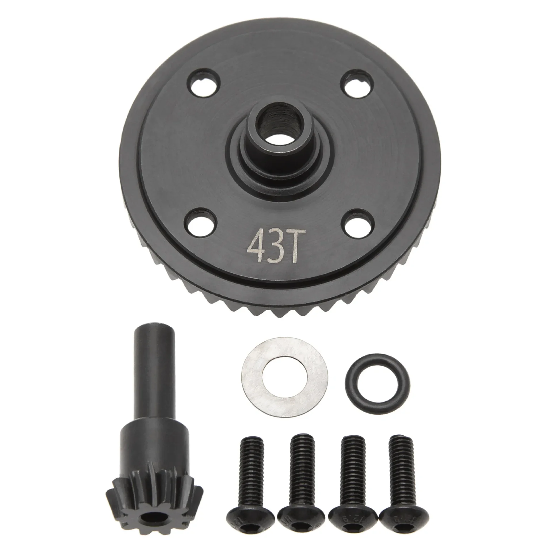 Steel Helical Main Diff Gear 43T and Input Gear 10T for Arrma 6S 1/7 Infraction Limitless Mojave 1/8 Kraton Notorious Outcast