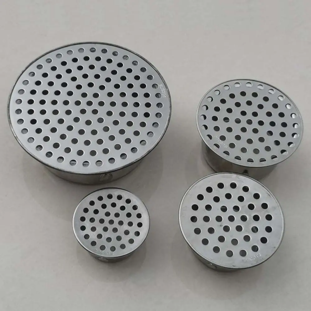 Round Hole Gutter Guard Net SUS 304 Stainless Steel Secondary Drainage Anti Clogging Filter Vent Anti-blocking