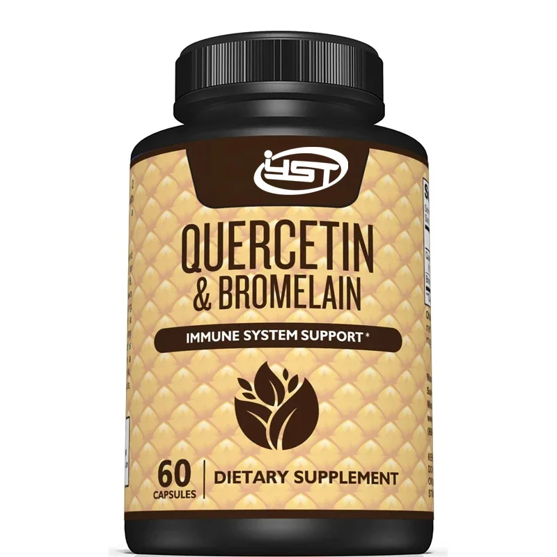 High quality quercetin and bromelain supplements - help support the immune system and seasonal support -60 capsules