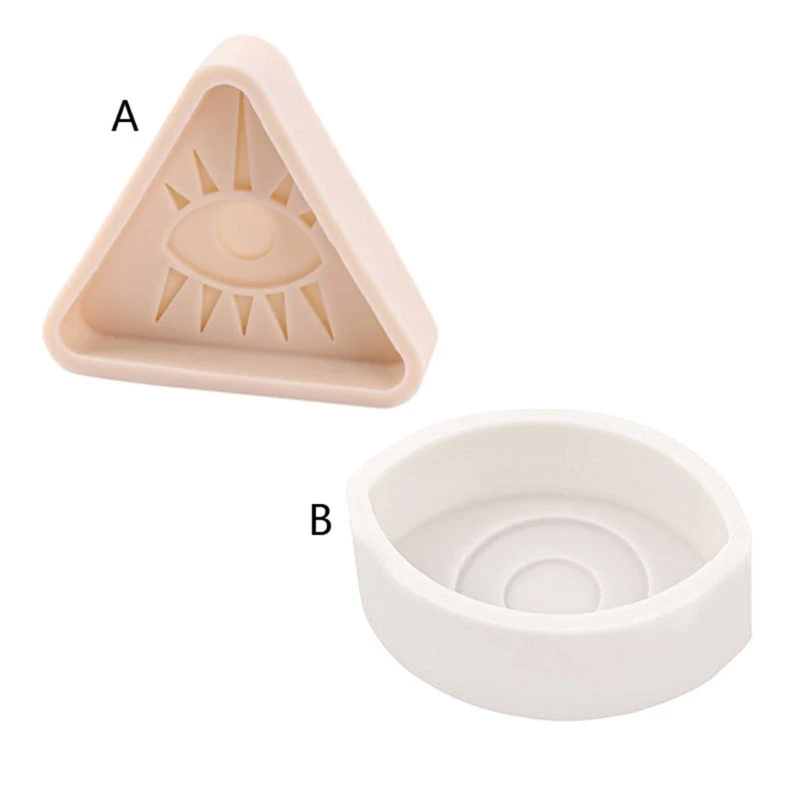 

for Evil Eye Resin Mold Silicone All-Seeing Eye for Triangle Soap Molds Pyramid Mold for Women Girl Dropship