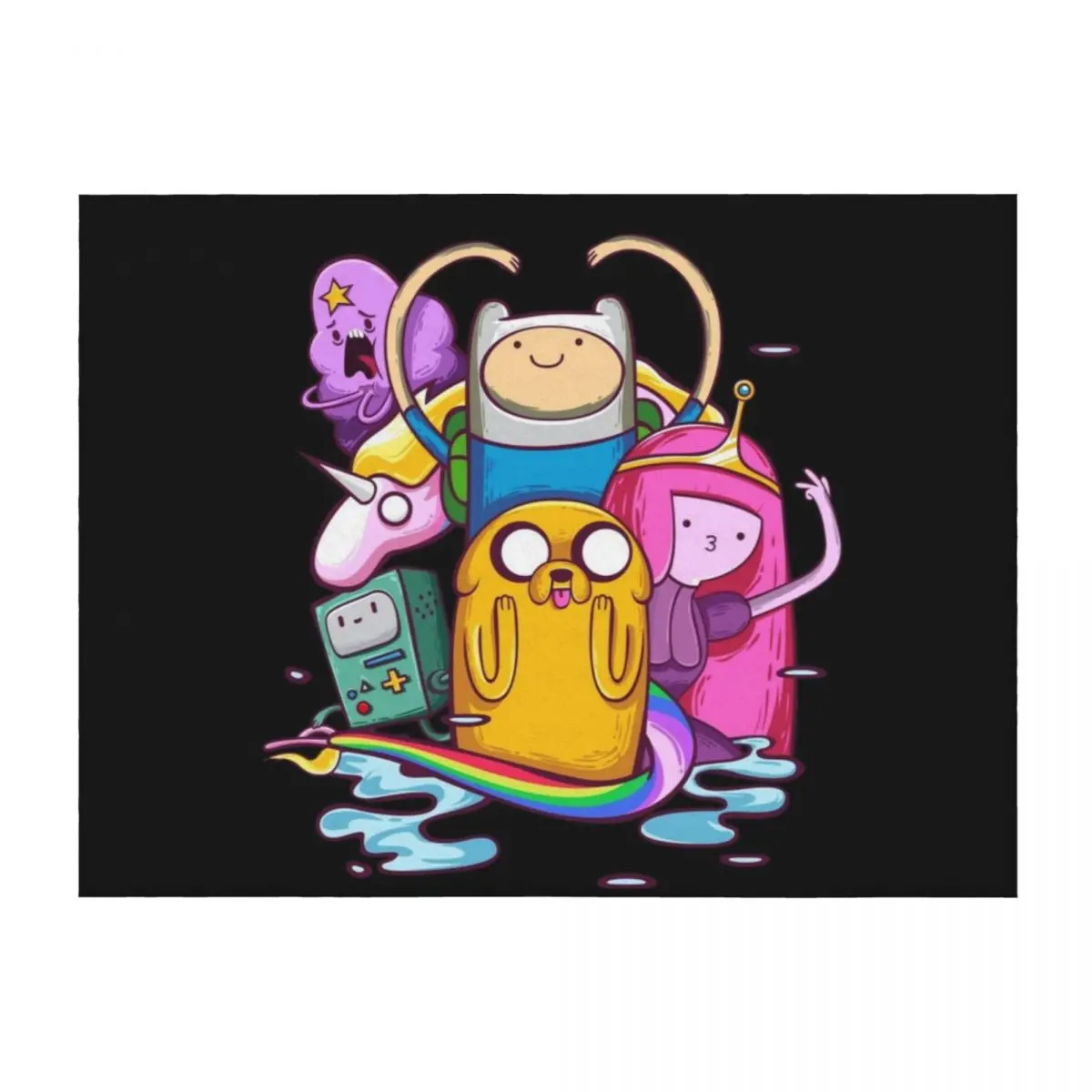 

Adventure Time Throw Blanket bed plaid Fashion Sofas Blankets Sofas Of Decoration Bed Blankets