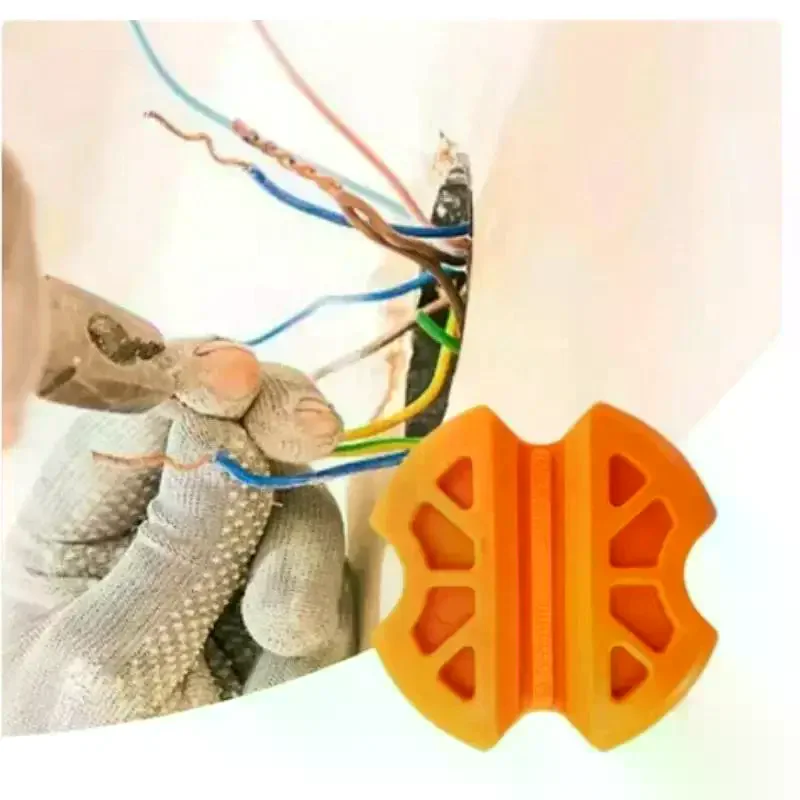 1pc Portable Wire Drawing Machine Rubber Thread Device Electrician Wire Holder Tool Wire Drawing Anti-slip Clamp
