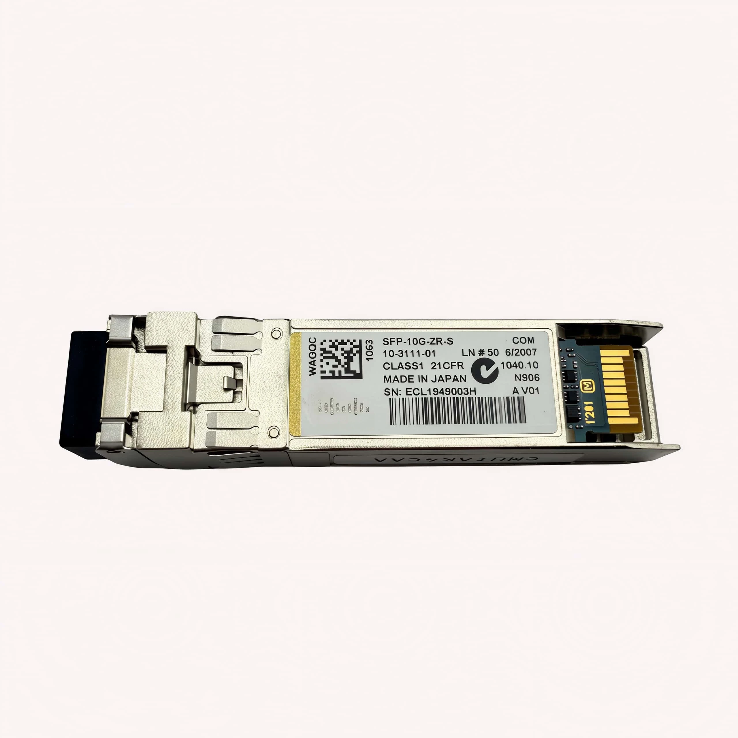 For Cisco SFP-10G-ZR-S SFP+ Optical Transceiver 10GBASE-ZR 1550nm 80km LC Single Mode Fiber Module Compatible Switch Router