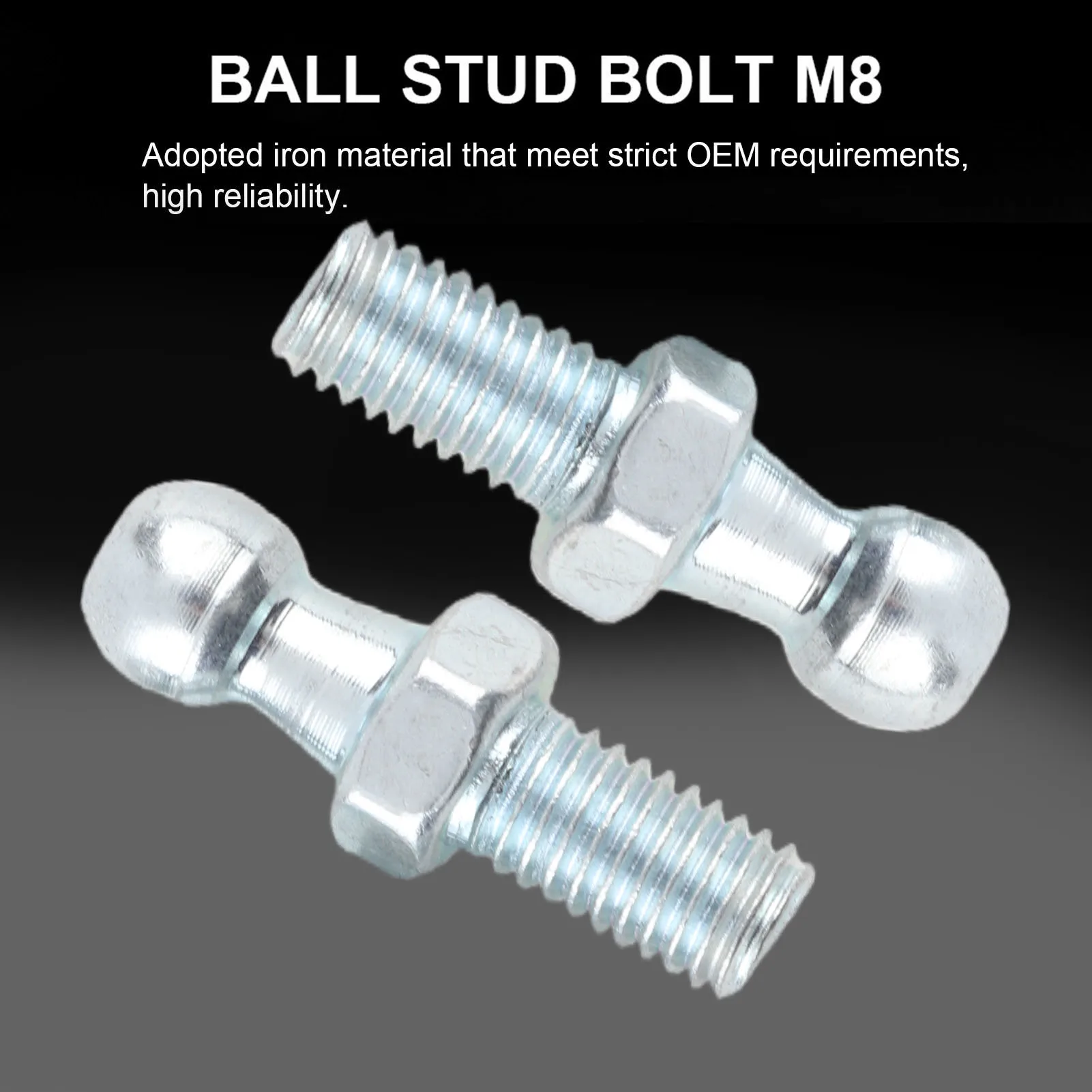 2 Pcs M8 Ball Stud …