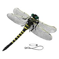 Outdoor Repellent Dragonfly Simulated 3d Dragonfly Model Ornament for Outdoor Camping Kids Educational Toy with Lanyard/pin