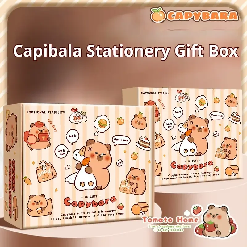 Capybara-Themed Stationery Gift Set with Notebook, Pen & Paper Clips - Ideal for Students and Animal Enthusiasts, Perfect Christ