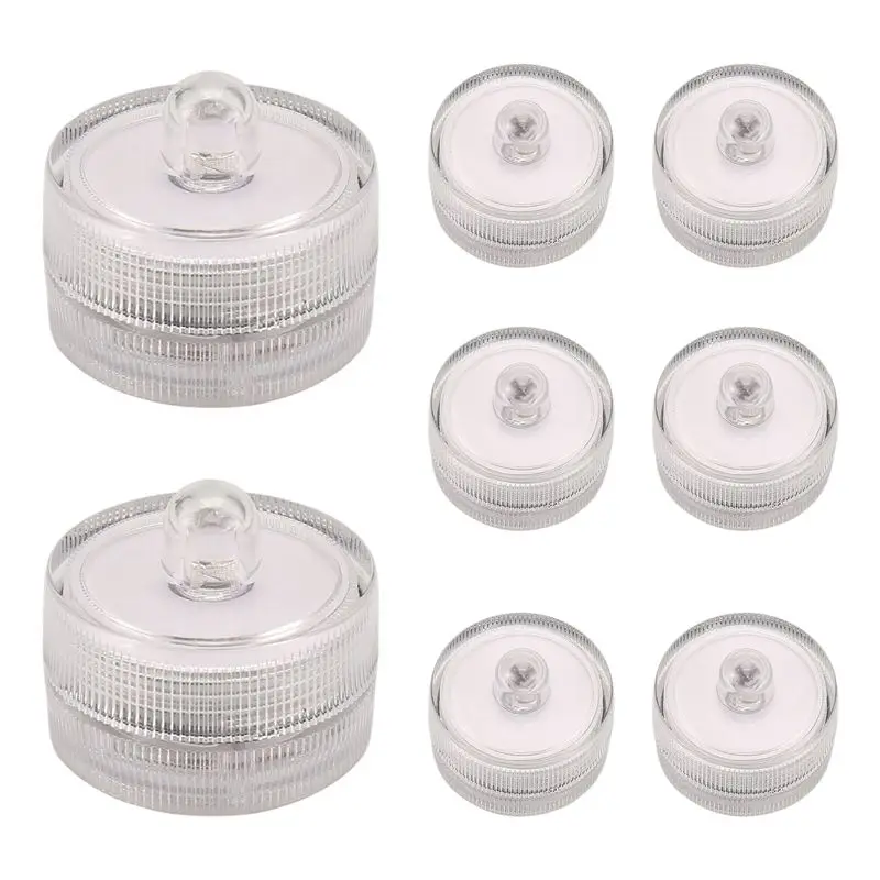 

HHTL Водонепроницаемые светодиодные беспламенные чайные светильники Погружные лампы для украшения бассейна для свадеб и вечеринок