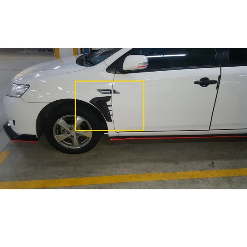 Car Splitter Spoiler Modification Side Mesh Ventilation Grille Fender Decorative Flank Fender Outlet Accessories