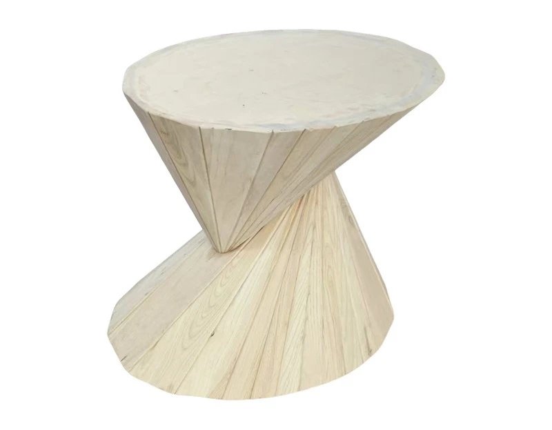Nordic minimalist solid wood coffee table B & B living room artistic ash wood edge table