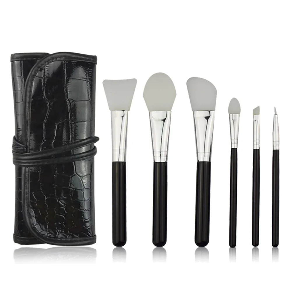 

6pcs Makeup Brush Tool Peach-Pink Series Premium Artificial Fiber Bristles Portable Set For Women Daily Eye Makeup Kit