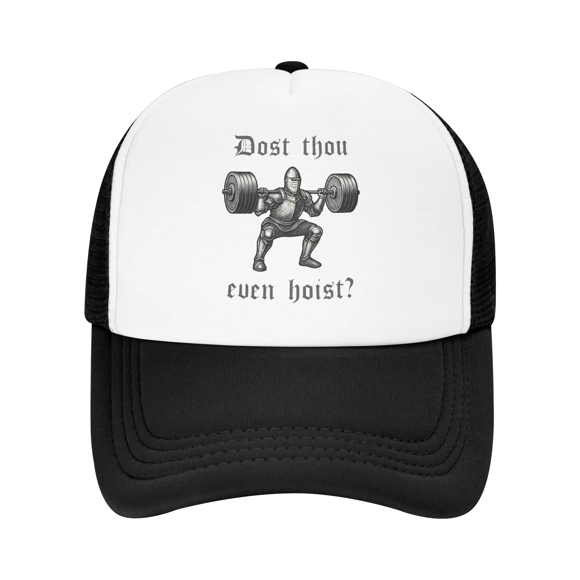 Leg Day Dost Thou Even Mesh Baseball Cap Hip-Hop Trucker Hat Hoist Medieval Knight Dad Hat Adjustable Snapback Caps Sports Cap