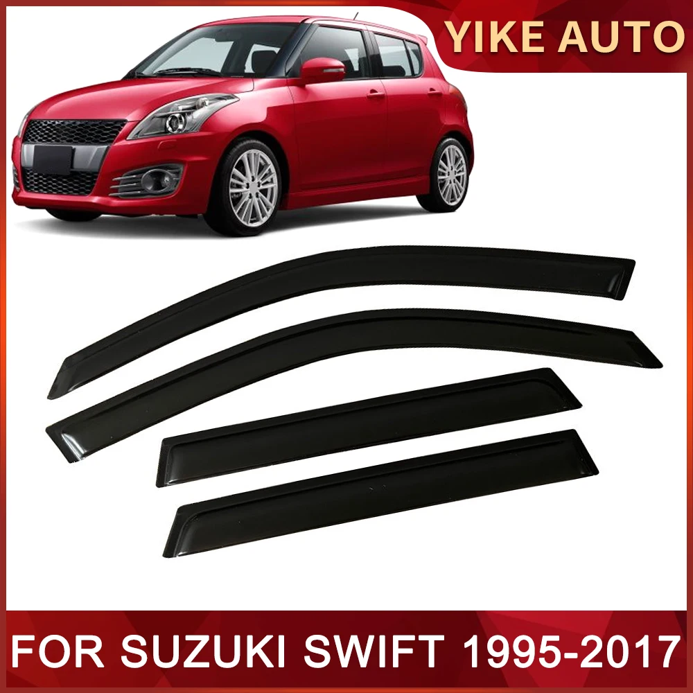 

Window Visor for SUZUKI SWIFT 1995-2017 Weathershied Door Visor Wind Sun Rain Guards Side Window Wind Deflectors Auto Parts