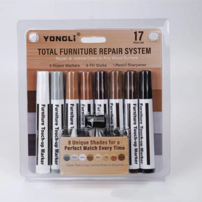 Furniture Repair Pen Markers Remover Wood Scratches Restore Kit Scratch Filler Paint Wooden Cabinet Floors Tables Repair Tool