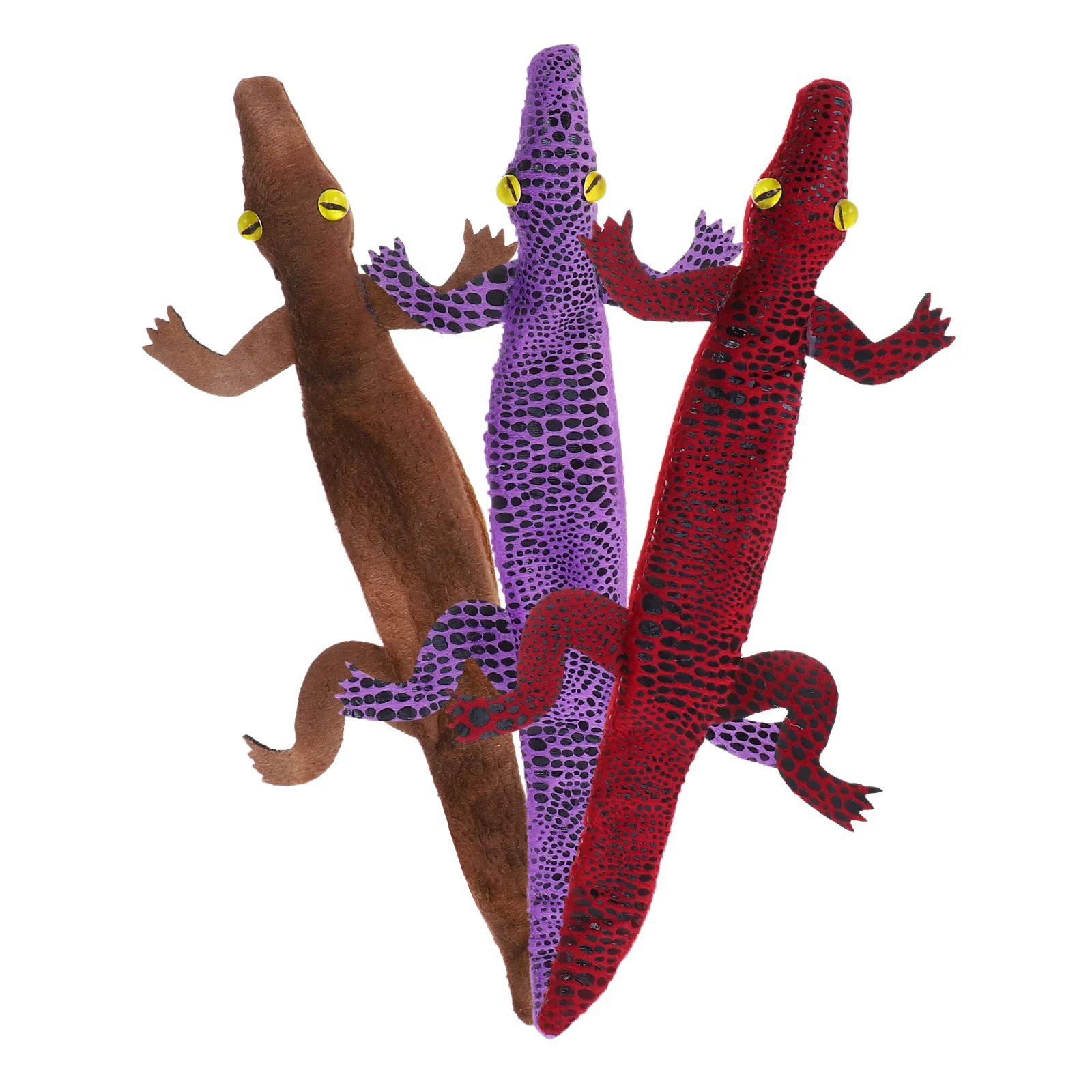 3 Pcs Crocodile Bracelet Halloween Slap Alligator Snap Animal Bracelets Steel Toy Child