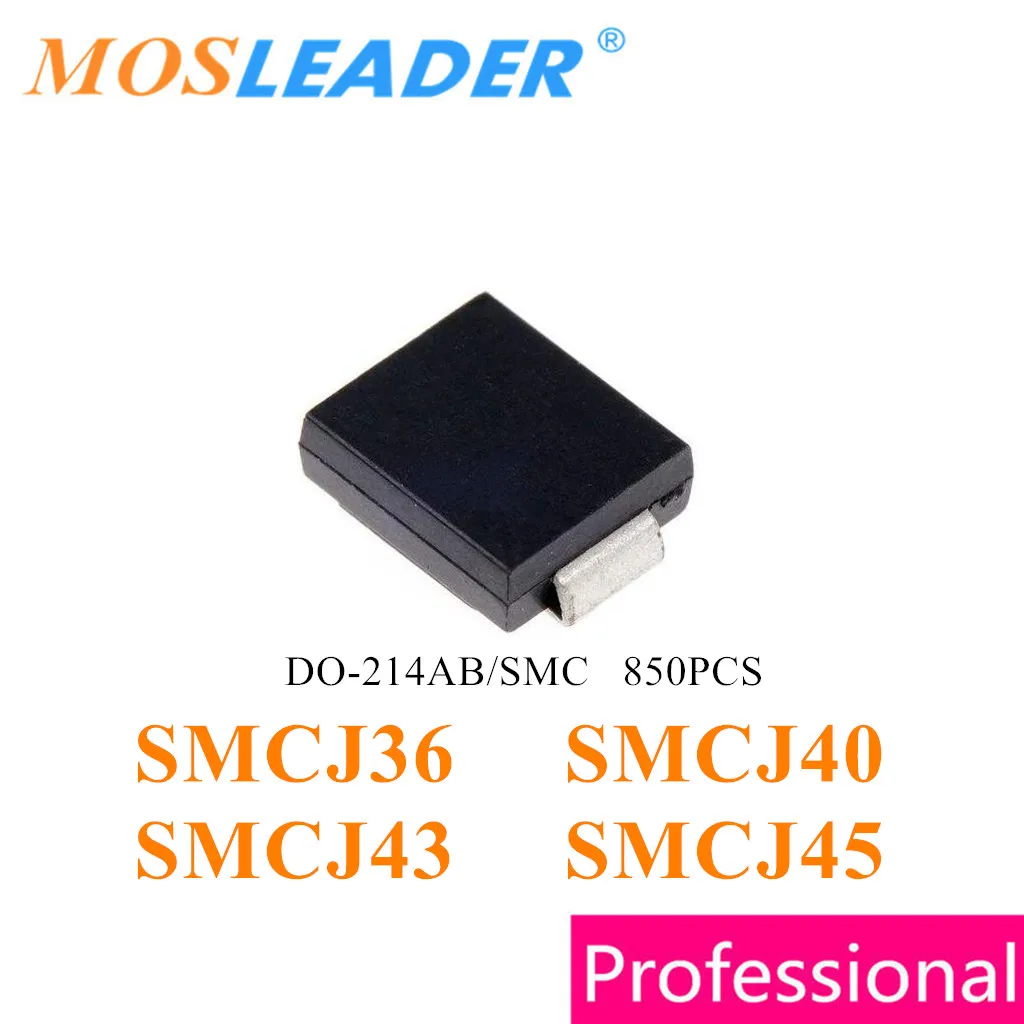 

Mosleder 850 шт. SMC DO214AB SMCJ36 SMCJ40 SMCJ43 SMCJ45 SMCJ36A SMCJ40A SMCJ43A SMCJ45A SMCJ36CA SMCJ40CA SMCJ43CA SMCJ45CA