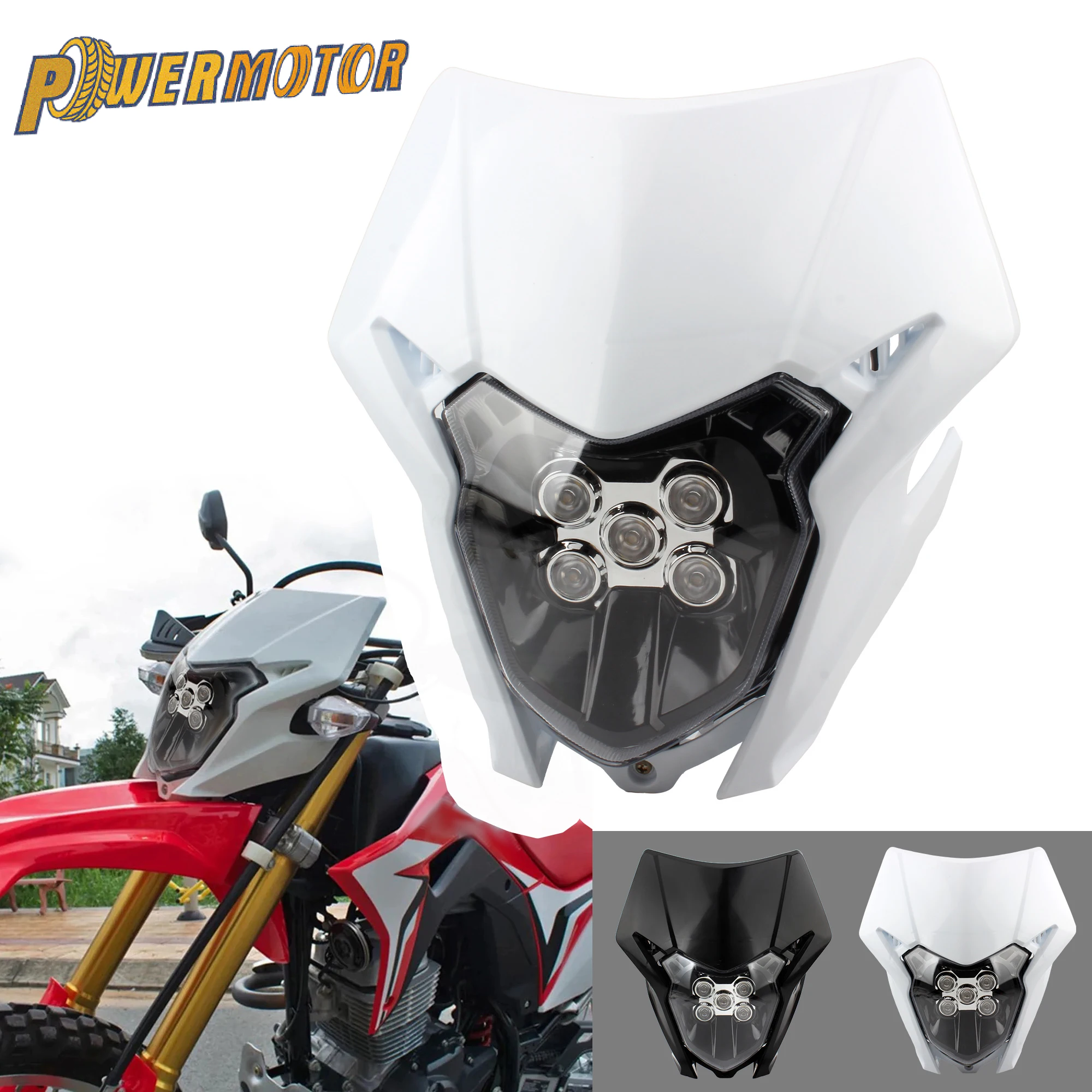 

Motorcycle LED Headlight Assemblies Front Fairing For Honda CRF150 230 250 300 450L 450X 450RL MX Off Road Replacement Parts