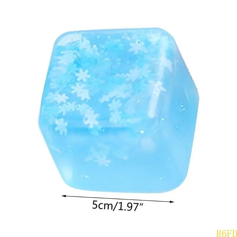 Bloco de gelo em forma de subida lenta, brinquedo para alívio do estresse, brinquedo de descompressão para crianças, enchimento de meias de natal