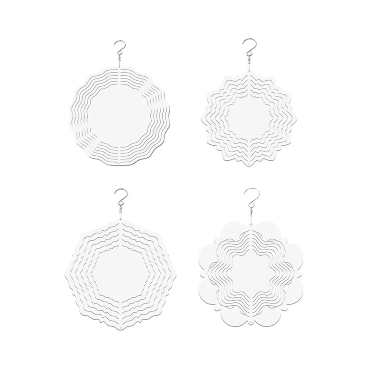 

Car Style Wind Power White Coated Aluminum Plate Double-Sided Printing Heat Transfer Wind Chime Turntable