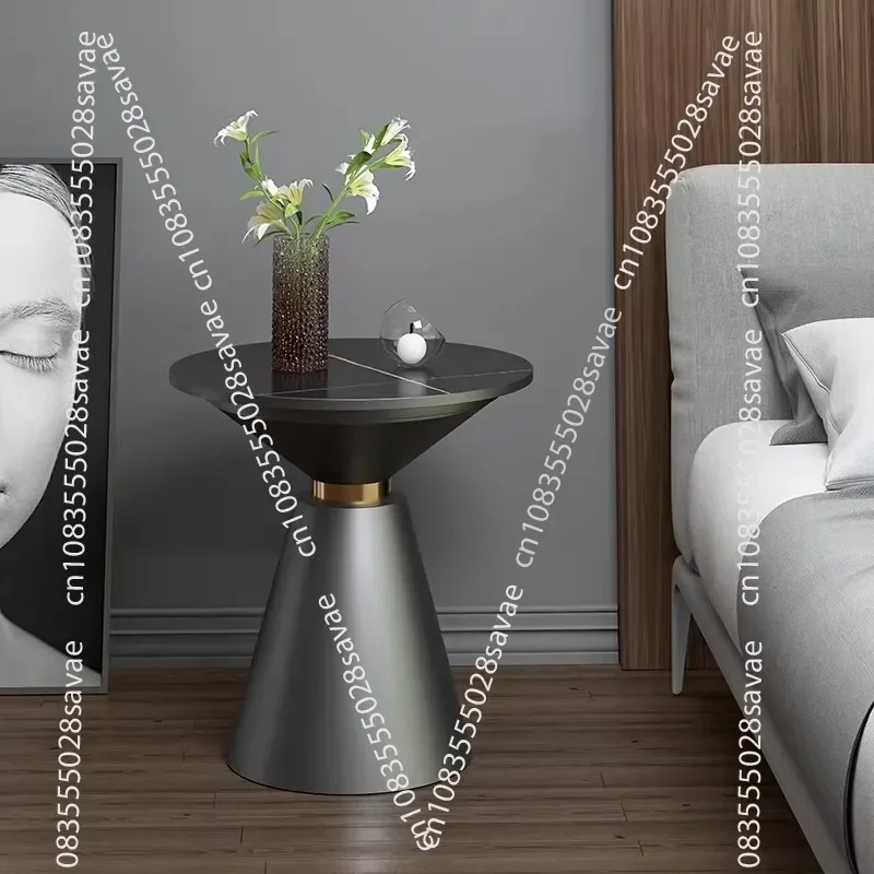 Bedroom Nightstand, Light Luxury Minimalist Modern Side Table, Trendy Small Round Table, Bedside Cabinet For The Bedroom