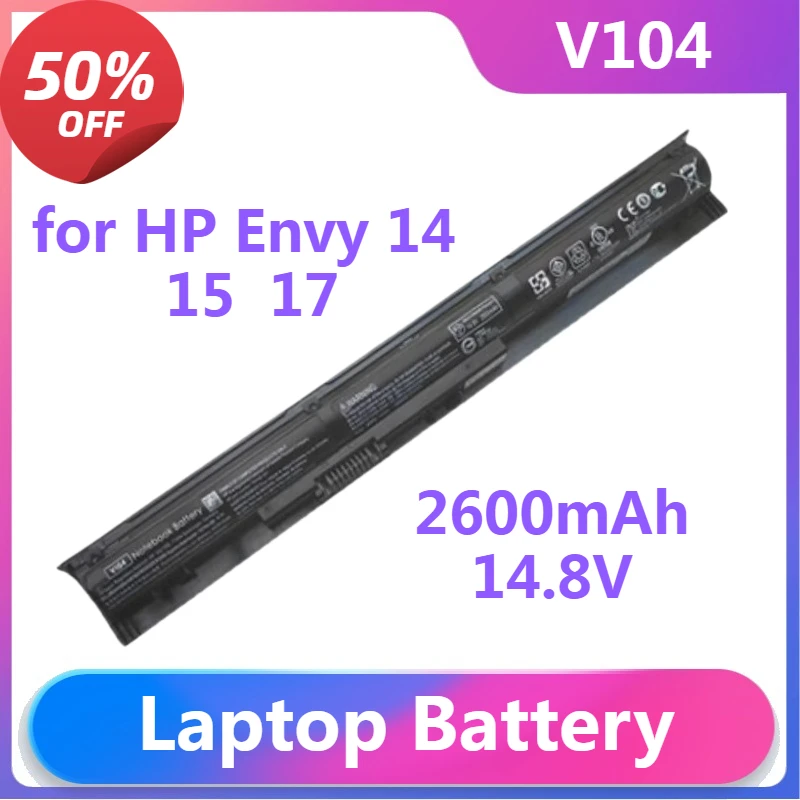 V104 Laptop Battery for HP Envy 14 15  17 450 440 G2 Series TPN-Q140 TPN-Q141 TPN-Q142TPN-Q143 TPN-Q144 HSTNN-PB6I