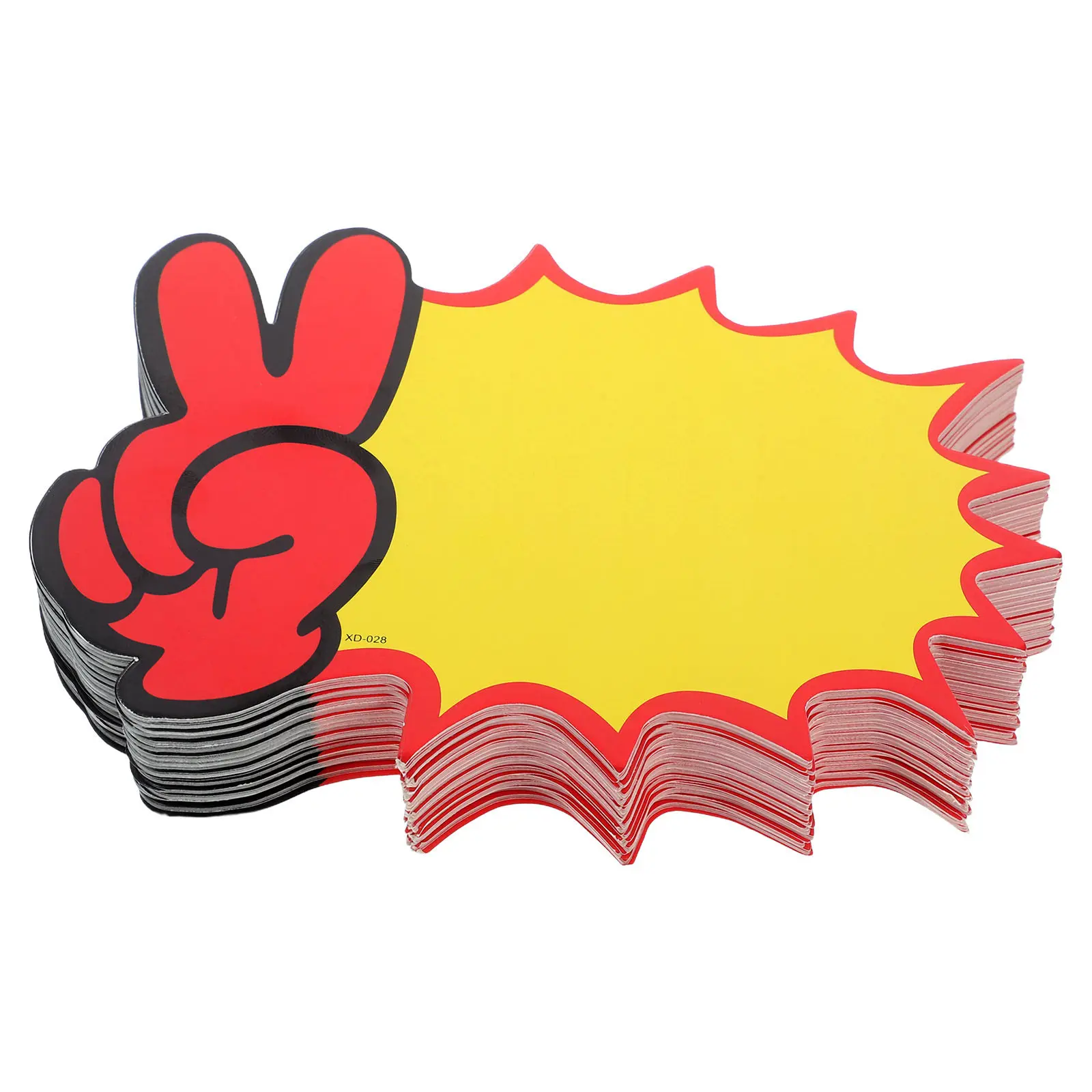 80Pcs Price Tags Blank Colorful Burst Star Signs for Retail Yard Garage Sale Pricing Signage Indicator
