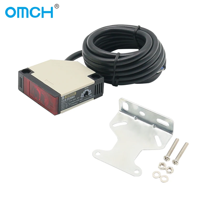 OMCH Diffuse Reflection E3JK Inductive Photoelectric Switch E3JK-DS30M1 AC DC Detection Distance 30cm