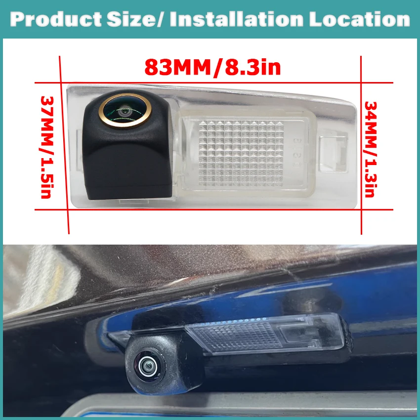 HD Fisheye lens Starlight Night Vision Car Rear View Camera For FIAT Doblo 2009 2010 2011 2012 2013 2014 Night Vision Waterproof