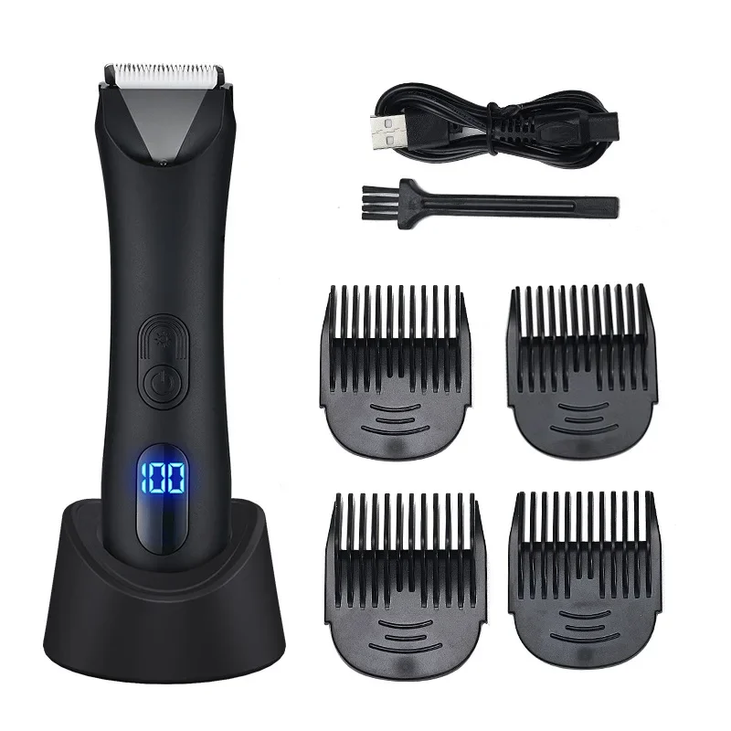 Women's body hair trimmer, high-quality clipper, pubic hair electric full body waterproof men's hair trimmer, private parts