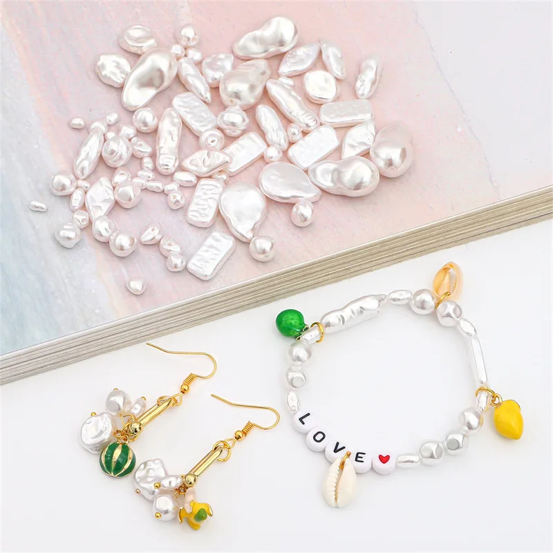 Irregular Pearl Loose Spacer Beads For Jewelry Making Handmade Bracelet Charm Earrings Pendant DIY Finding Accessories Supplies