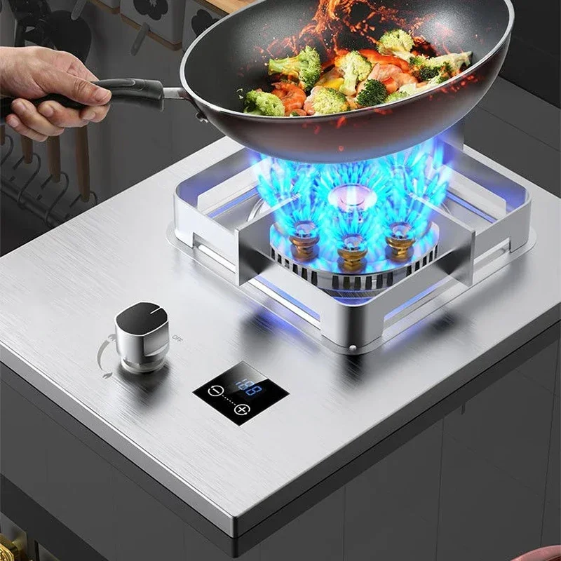 Zakres gazu Pojedynczy palnik Gospodarstwo domowe Płomień skroplonego Ochrona Stalowy stół Wbudowany Podwójne zastosowanie Naturalny