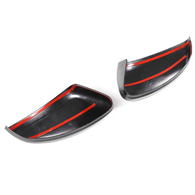 ABS Carbon Fiber For Fiat 600 2024 Car Exterior Rearview Mirror Reverse Mirror Protective Cover Sticker Car Accessories