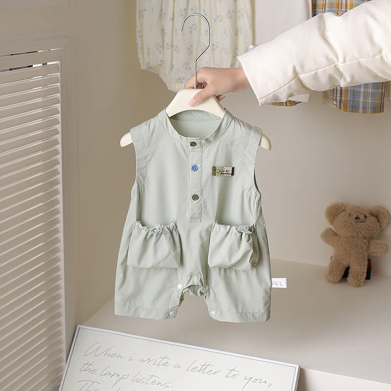 

Baby Summer Clothes Lightweight Breathable Baby Onesie Full Moon Daytime Baby Dressy Outwear Summer Romper Clothes