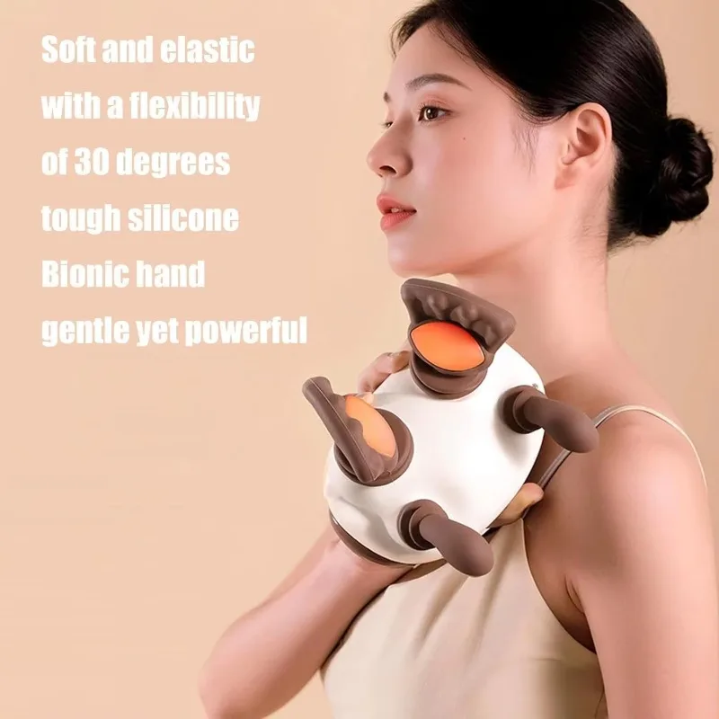 New Multi‑Functional Bionic Kneading Neck Shoulder Massager Portable Trapezius Muscle Fatigue Relief Home Office Relax Device