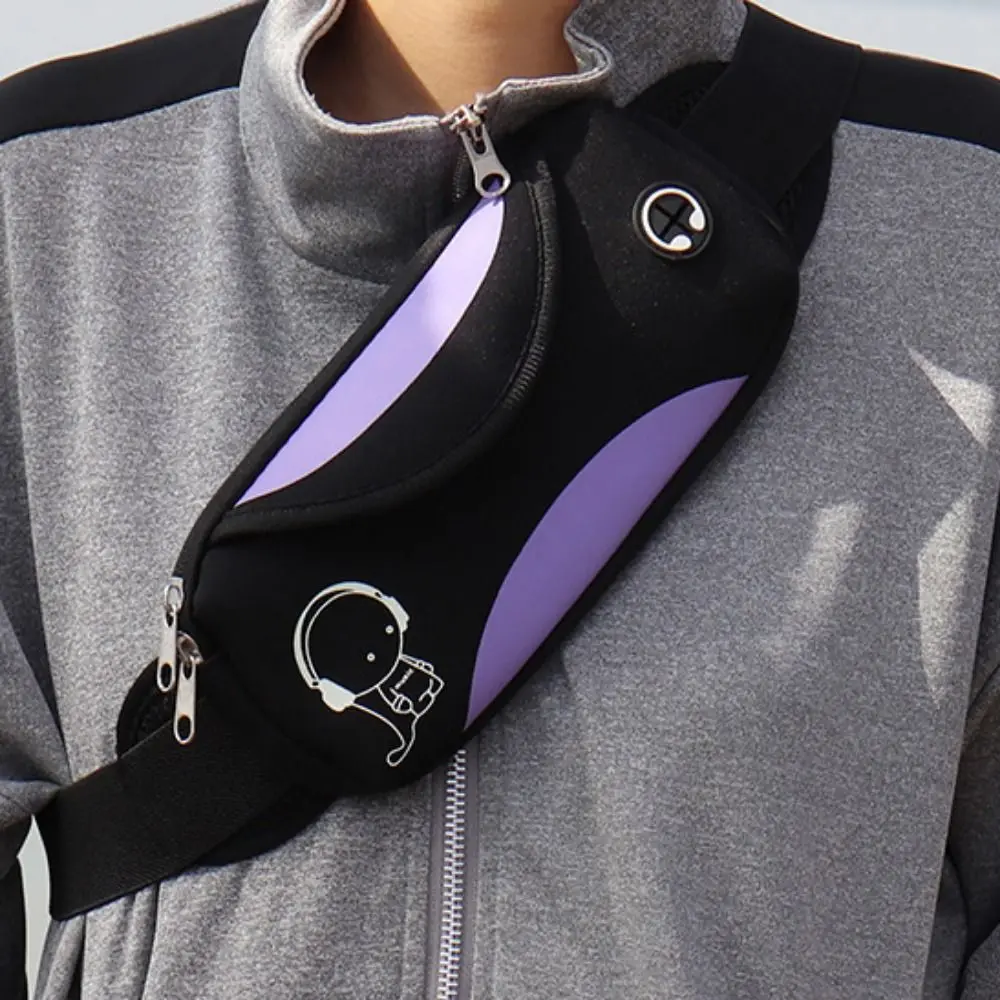 Waterproof Running Waist Bag Lightweight Invisible Running Waist Pack Portable Reflective Strip Sports Fanny Pack