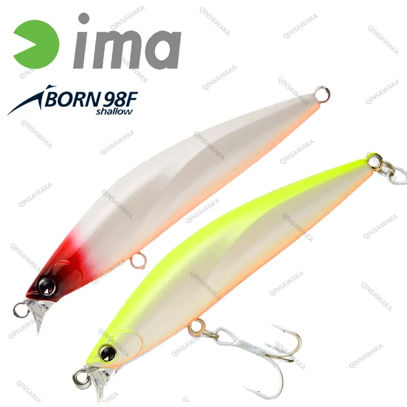 

Made In Japan IMA iBORN 98F shallow Lure Fishing Floating minnow Saltwater Light game spinning trout torrent