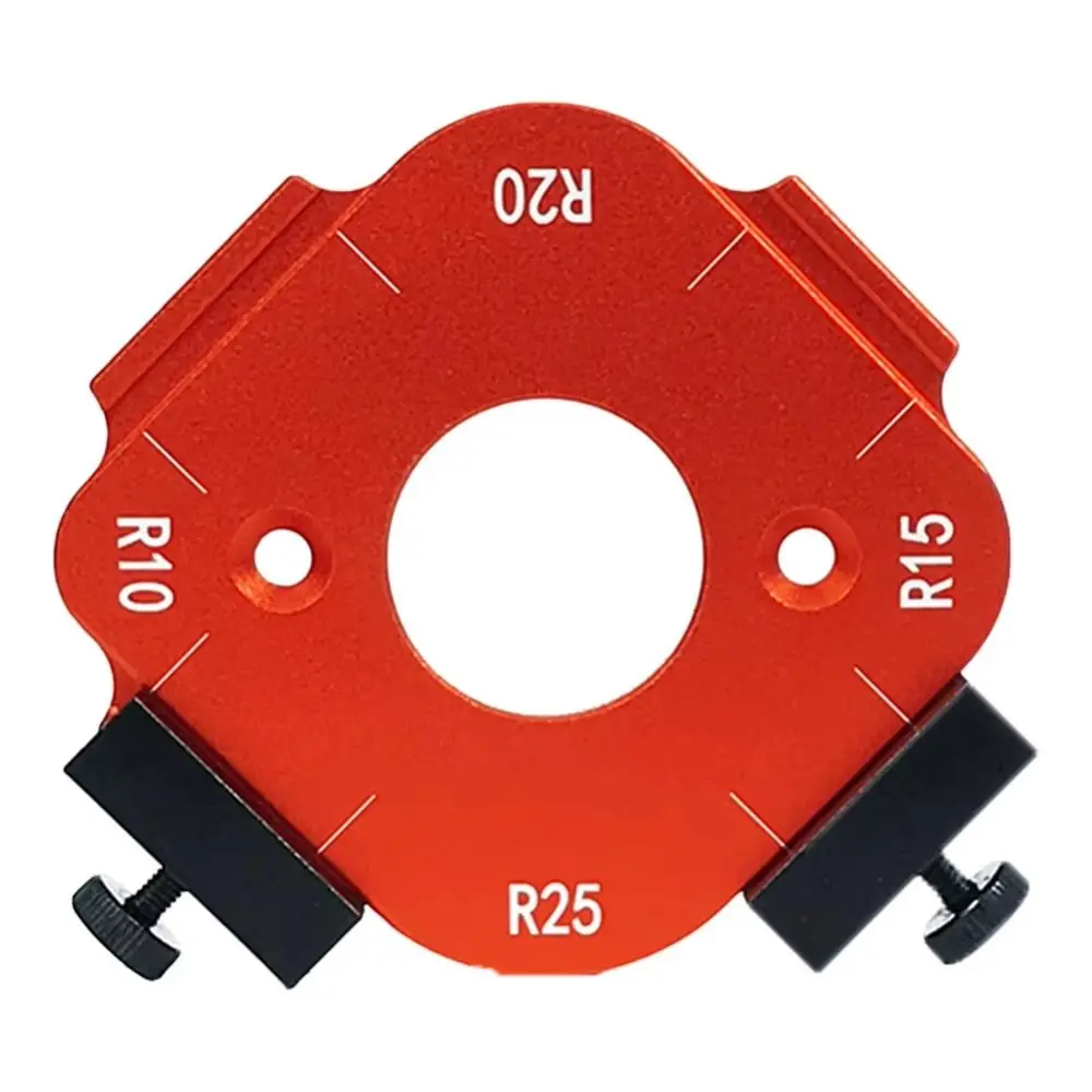 R10-R50 نصف القطر تهزهز النجارة راوتر قوالب قابلة لإعادة الاستخدام 4 في 1 قوس زاوية تحديد المواقع قالب سبائك الألومنيوم DIY بها بنفسك #2