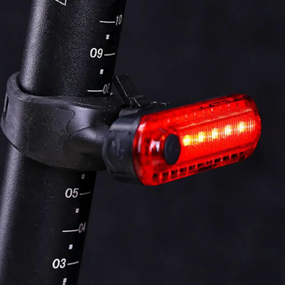 Bicycle Tail Light USB Rechargeable Energy-Saving LED Lamp Waterproof Night Riding Outdoor Cycling Bike Rear Safety Flashlight