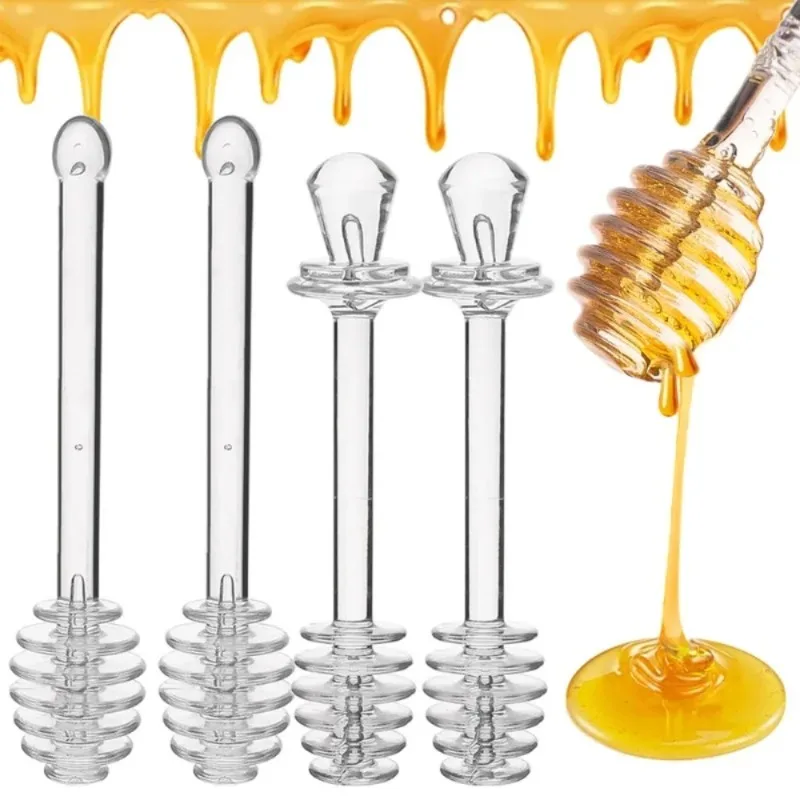 ica do miodu Łyżka do słoika z długim uchwytem Praktyczna plastikowa łyżka do miodu Mleko Herbata Długie sztyfty Wysokiej jakości narzędzie do miodu