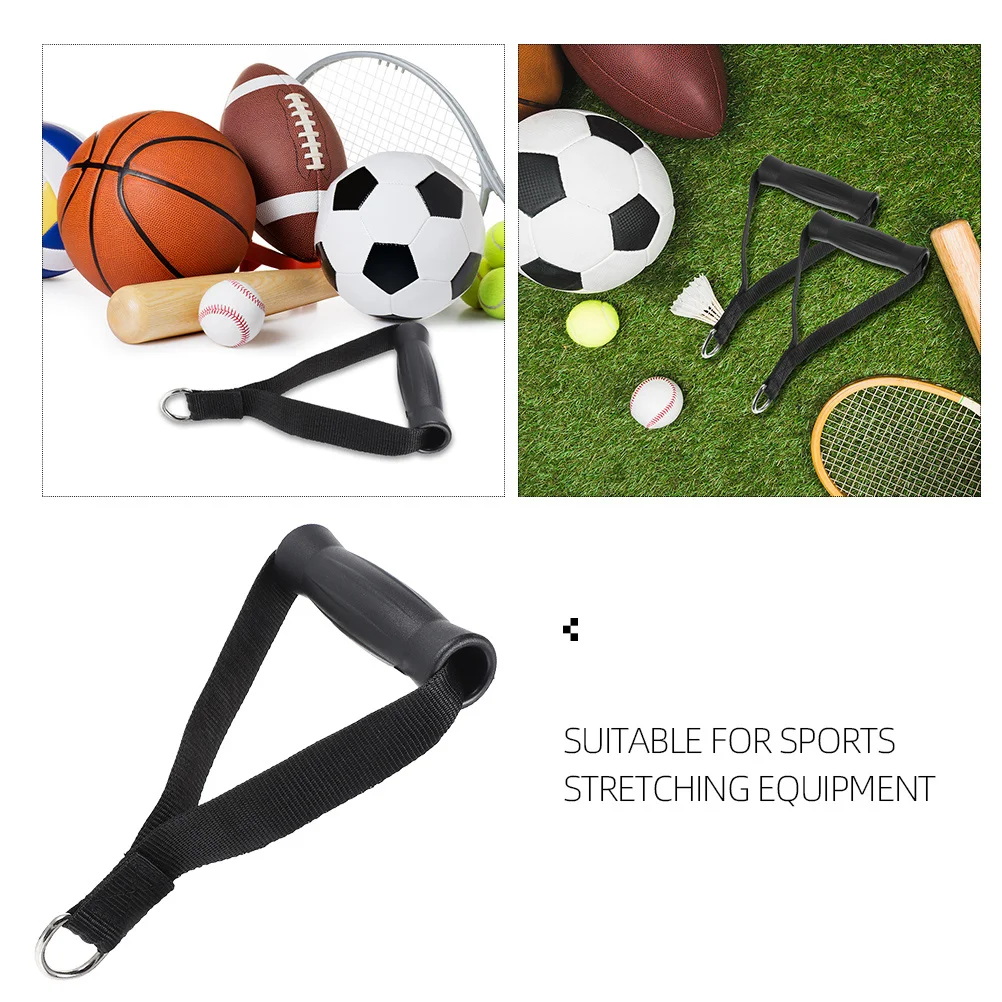 

2Pcs Fitness Pull Rope Handles Sturdy Strength Training Pull Strap Biceps Training Indoor Workout Accessories Sports Ware