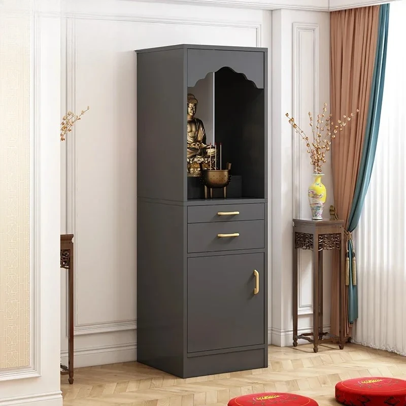 Household Minimalist Buddha Shrine Shrine Rack Economical God Position Worship Table God of Wealth Cabinet