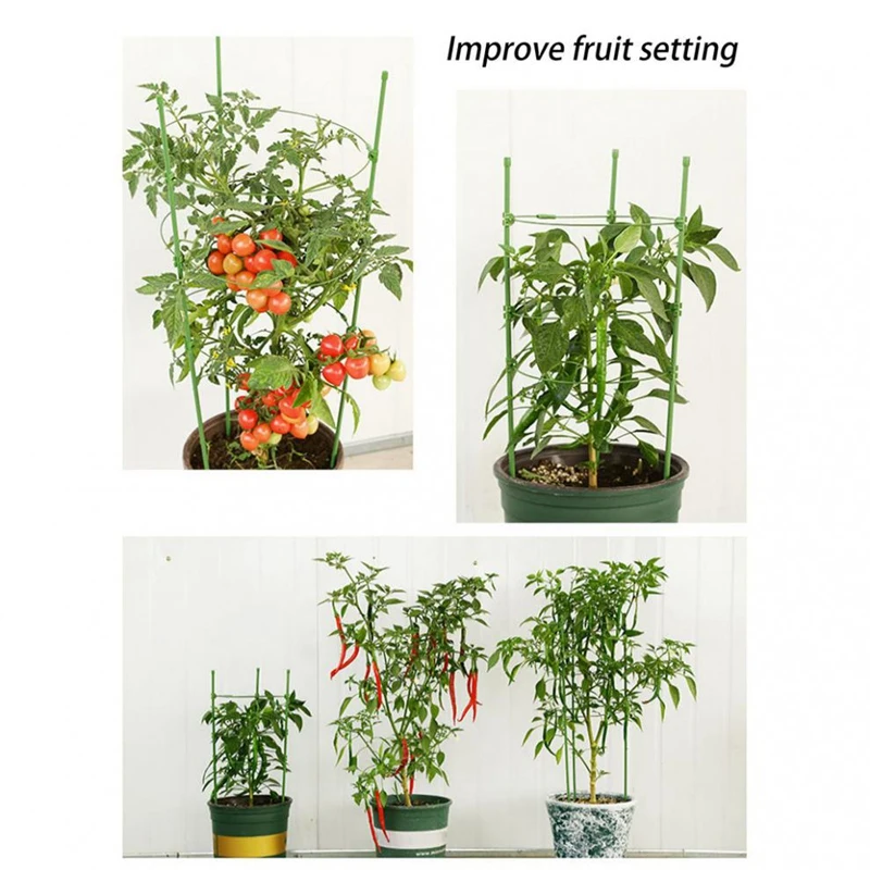 4 Pack Climbing Strut Planter Plant Growing Climbing Frame Garden Plant Support Tomato Cage Planter Pot Holder