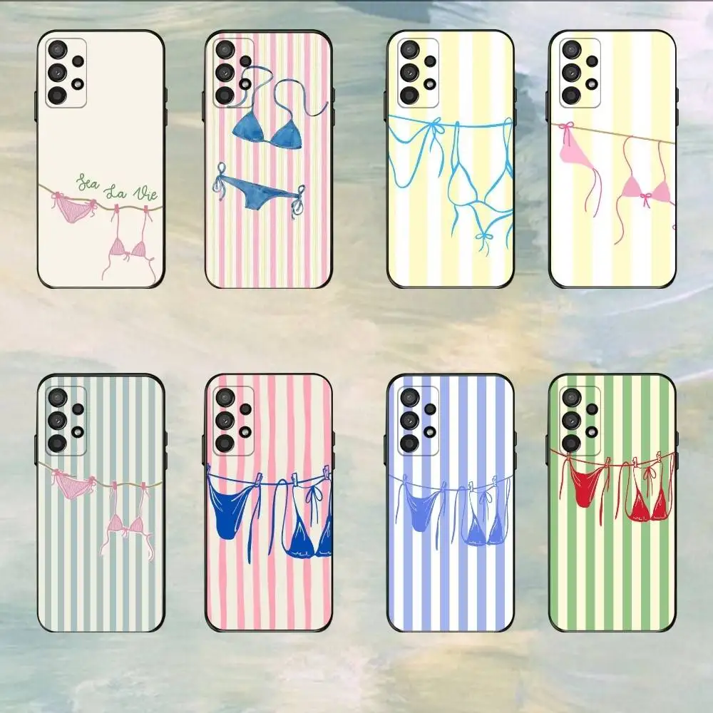 Ribbon Swim  Phone Case For Samsung S25,S24,S21,S22,S23,S30,Ultra,S20,Plus,Fe,Lite,5G Black Cover
