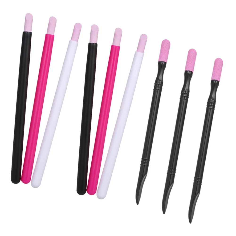 6 stücke Schleifen Werkzeug Set Keramik Maniküre Stift Für Nagelhaut Entfernung Polierer Professionelle Nail art Reinigung Kit Nagel Polieren Stift