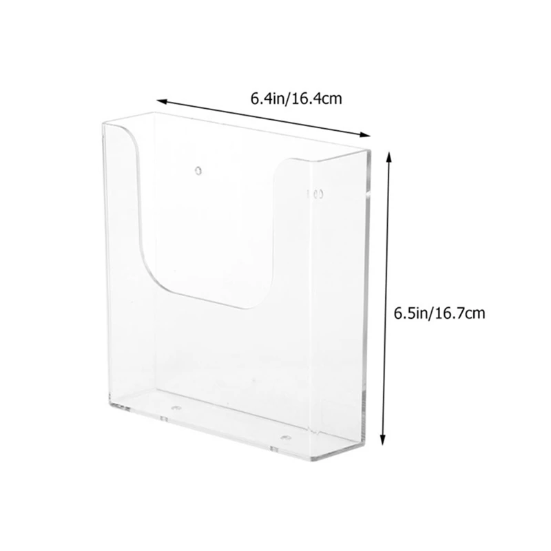 Imagem -06 - Rack de Arquivo Montado na Parede Folheto Dobrável Revista Rack Suprimentos Transparentes Caixa de Armazenamento Material de Escritório